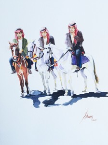 Jinetes beduinos           
